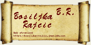 Bosiljka Rajčić vizit kartica